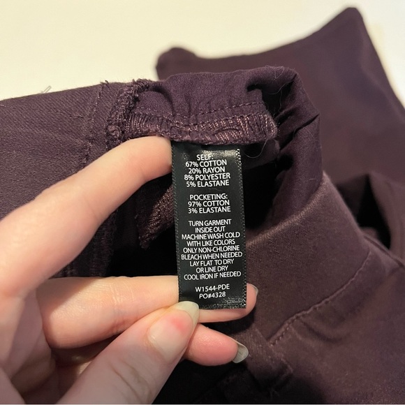 Betabrand Wine Dress Yoga Pants Womens Medium Petite W1544 Pull On - Picture 7 of 7